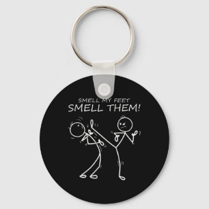 Cool Karate Smell My Feet Smell Them Funny Karate Keychain