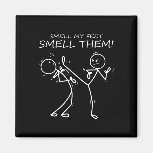 Cool Karate Smell My Feet Smell Them Funny Karate Magnet