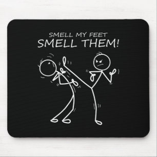 Cool Karate Smell My Feet Smell Them Funny Karate Mouse Pad