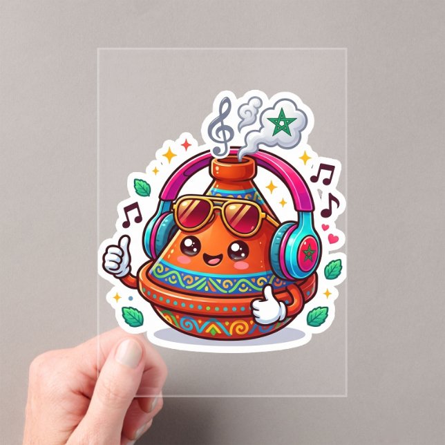 Cool Kawaii Moroccan Tagine Acrylic Invitations (Insitu (Handheld))