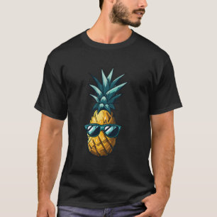 Cool Kawaii Pineapple - Fun Fruit Design T-Shirt