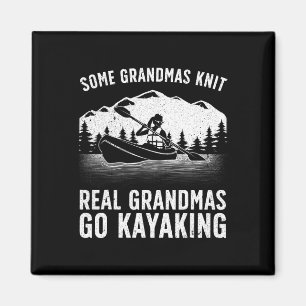 Cool Kayaking For Grandma Mom Kayaker Boating Kaya Magnet