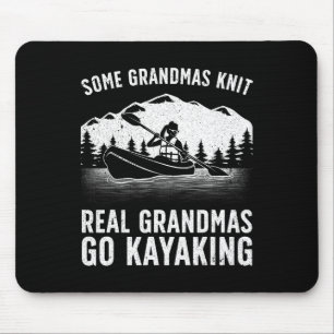 Cool Kayaking For Grandma Mom Kayaker Boating Kaya Mouse Pad