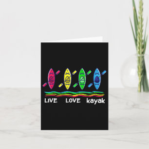 Cool Kayaks Shirt For Outdoor Funny Kayaking Boati Card