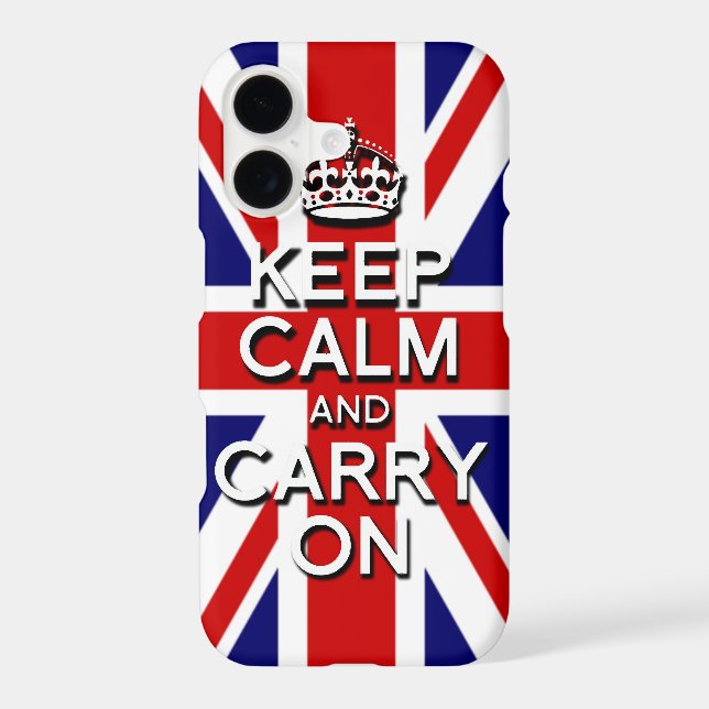 Cool keep calm on u.k flag (Back)