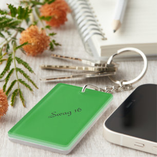 Cool keychain for a 16 year old boy (green)
