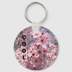COOL keychain Pink Spring Tree Blossom Flowers