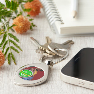 COOL! Keychain - Premium Metal - Swirl Design
