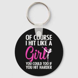 Cool Kickboxing For Women Girls Taekwondo Karate K Keychain