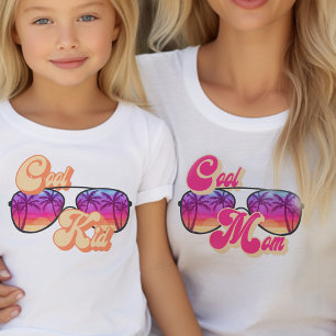 Cool Kid Bright Sunset Sunglasses Matching Toddler T-shirt