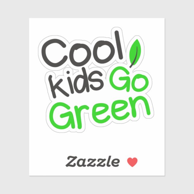 Cool kids go green  (Sheet)