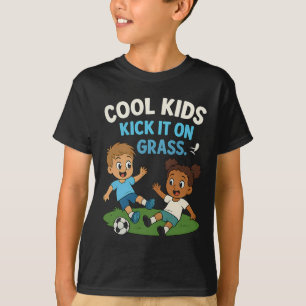 Cool Kids Kick It On Gr Youth Soccer Graphic T-Shirt