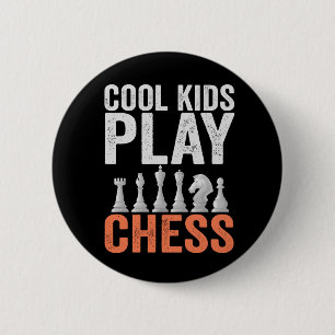 Cool kids Play Chess Funny Chess Board Lovers Gift 2 Inch Round Button