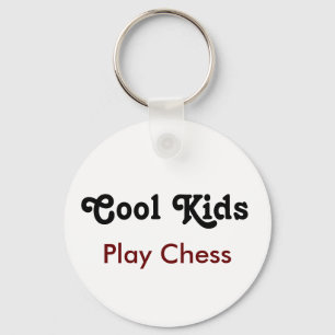 Cool Kids Play Chess Keychain