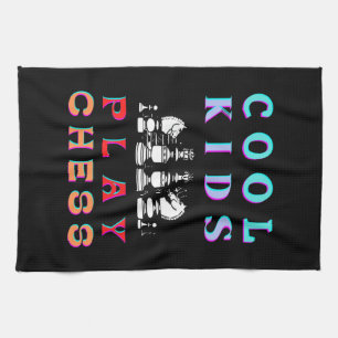 COOL KIDS PLAY CHESS   KITCHEN TOWEL