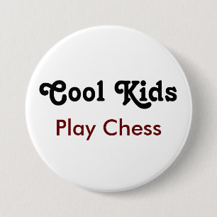 Cool Kids Play Chess – Smart Is Cool 3 Inch Round Button