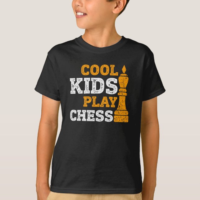 Cool Kids Play Chess T-Shirt | Perfect Gift (Front)