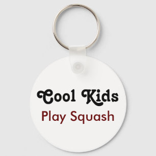 Cool Kids Play Squash Keychain