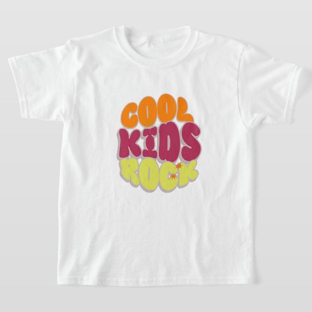 COOL KIDS ROCK T-Shirt (Laydown)