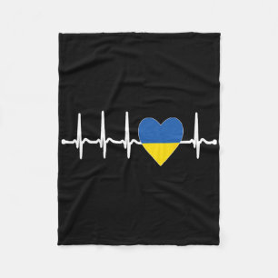 Cool Kiev Ukraine - Ukrainian Support Patriotic Fleece Blanket