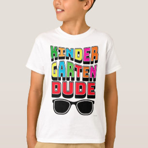 Cool Kindergarten Dude Design colourful School Vib T-Shirt