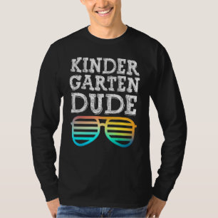 Cool Kindergarten Dude Fun Kids Sunglasses First D T-Shirt