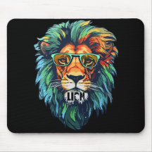 Cool King – Colourful Lion with Shades Design