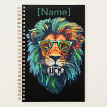 Cool King – Colourful Lion with Shades Design