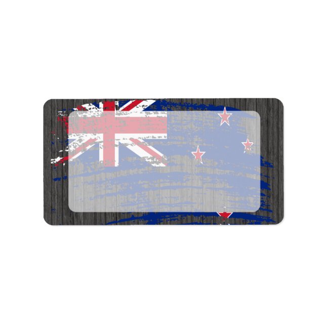 Cool Kiwi flag design Label (Front)