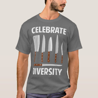 Cool Knife For Men Women Kitchen Cooking Knife Col T-Shirt