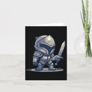 Cool Knight Suit Of Armour Outfit For Medieval Boy Card