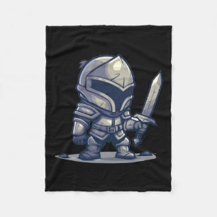 Cool Knight Suit Of Armour Outfit For Medieval Boy Fleece Blanket