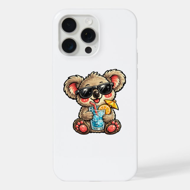 Cool Koala Drink iPhone Case (Back)