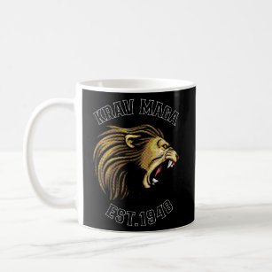Cool Krav Maga Lion Designer Apparel For Krav Coffee Mug