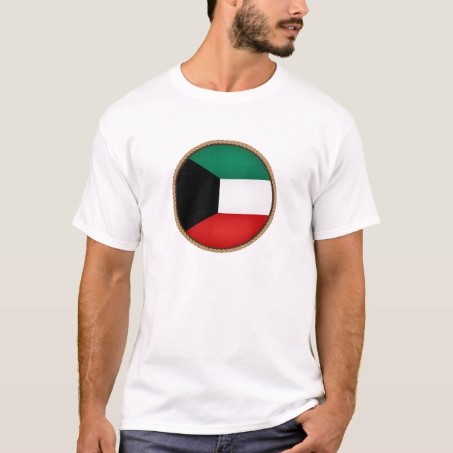 Cool Kuwait Flag Seal T-Shirt (Front)
