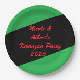 Cool Kwanzaa Dinner Party Paper Plate