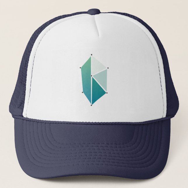 Cool Kyber Network Cryptocurrency Coin Sign Trucker Hat (Front)