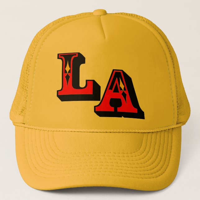 •°♥§Cool LA Logo Stylish Trucker Hat§♥°• Hat (Front)