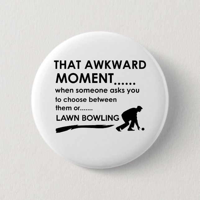 Cool lawn bowl  designs 2 inch round button (Front)
