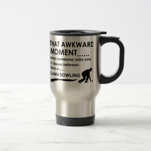 Cool lawn bowl designs travel mug