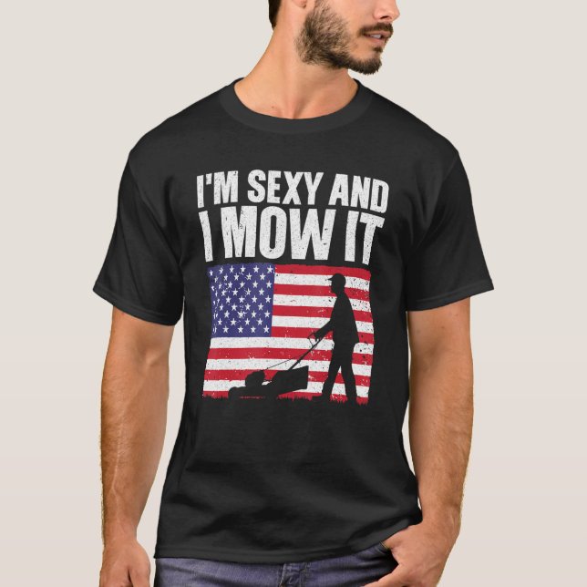 Cool Lawn Mower For Men Women Mowing Landscaper 4t T-Shirt (Front)
