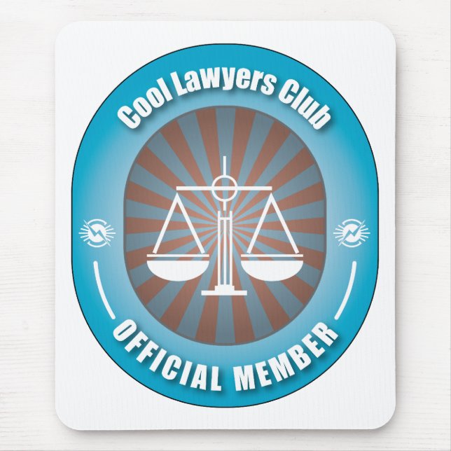 Cool Lawyers Club Mouse Pad (Front)