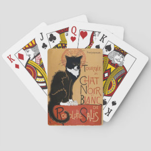 Cool Le Chat Noir et Blanc Playing Cards