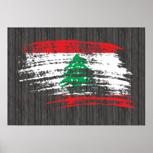 Cool Lebanese flag design Poster