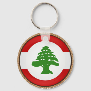 Cool Lebanon Flag Seal Keychain