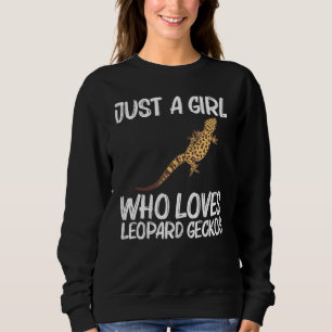 Cool Leopard Gecko For Girls Kid Tiny Dinosaur Liz Sweatshirt