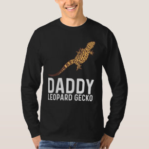 Cool Leopard Gecko For Men Dad Tiny Dinosaur Lizar T-Shirt