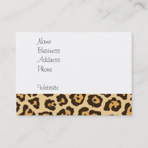 Cool Leopard Print Pattern Gifts for Her Business Card