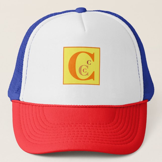 Cool Letter "C" (personalized) Trucker Hat (Front)