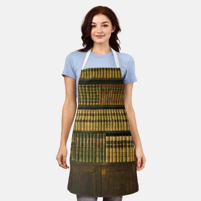 Cool librarian gift apron (Worn)